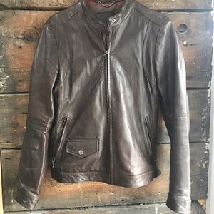 Brown Banana republic leather jacket